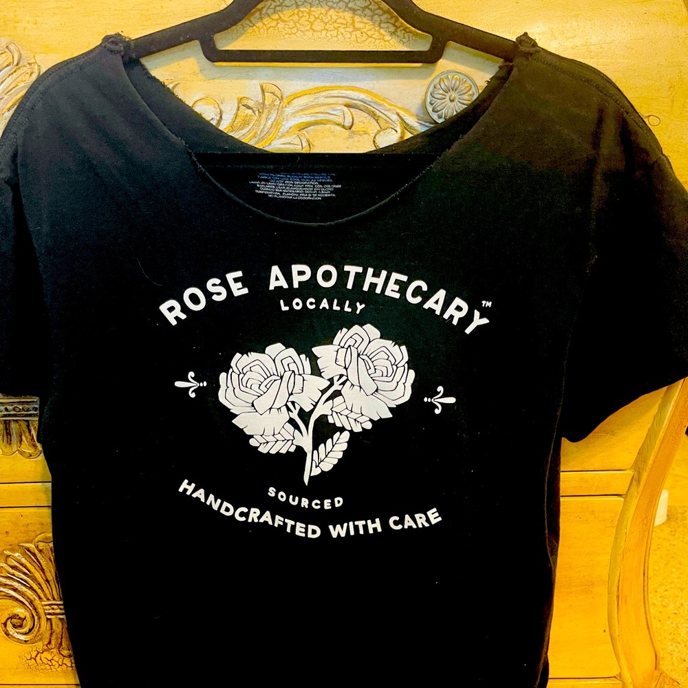 ROSE APOTHECARY, cropped top.